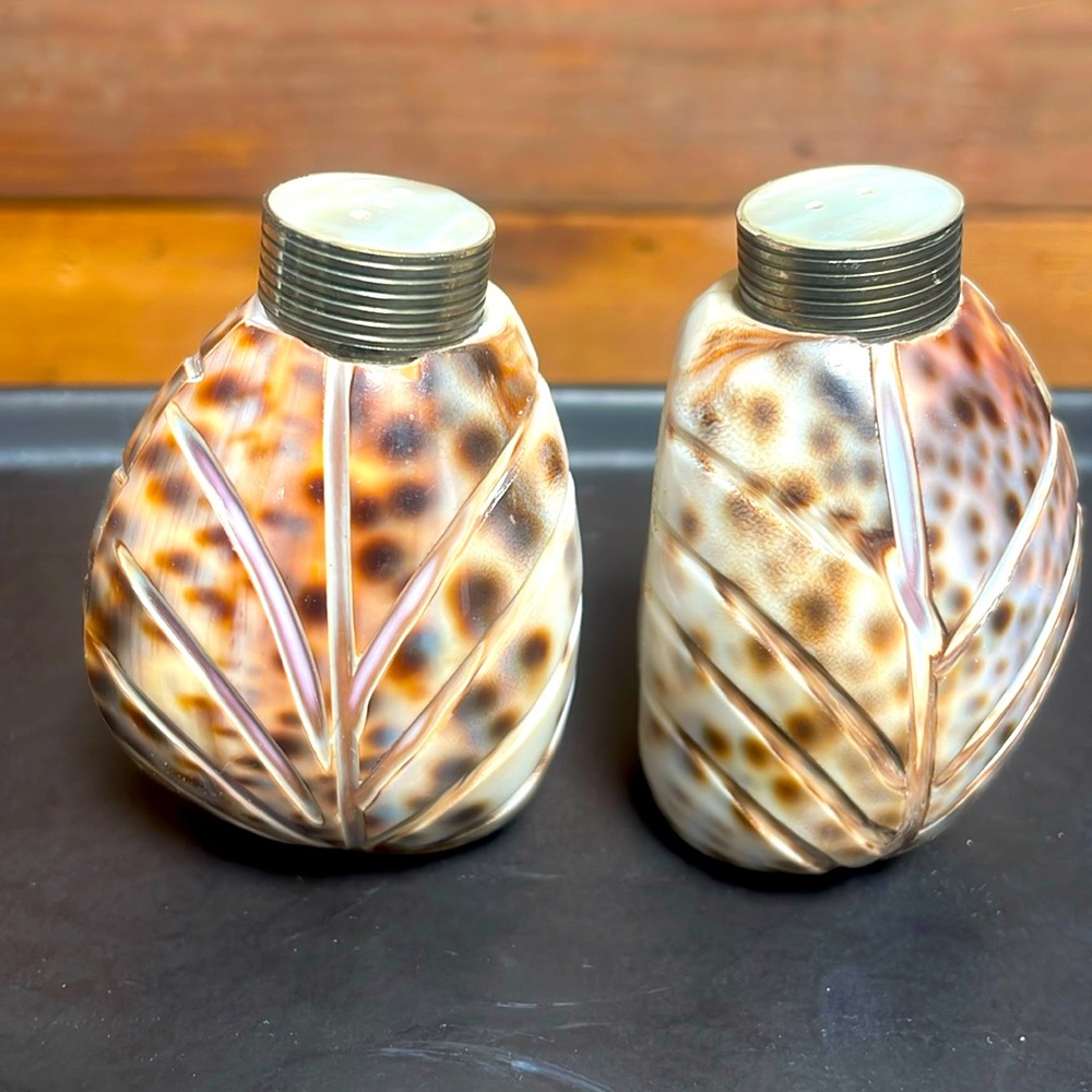SEASHELL SALT & PEPPER SHAKERS